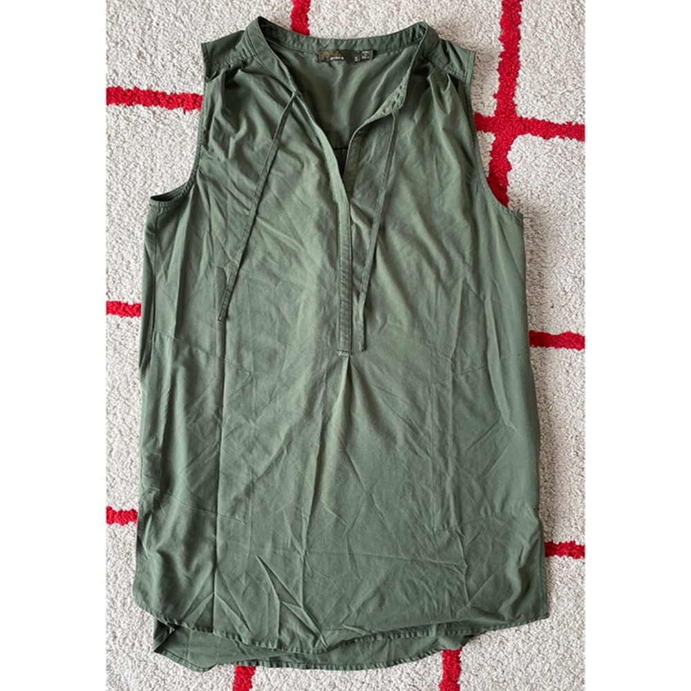 Prana Natassa Travel Sleeveless Tunic - Army Green S